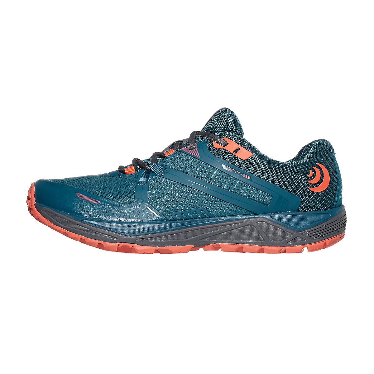 Topo Athletic MT3 Women's Shoes Blue/Coral 360° View Running Warehouse