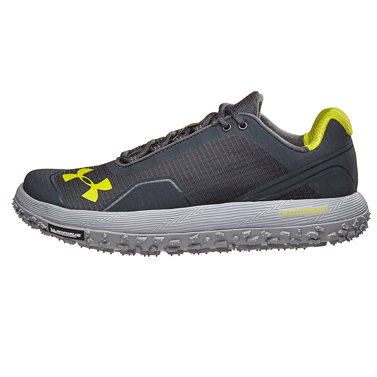Under Armour Fat Tire Men's Shoes Grey/Flash Light 360° View Running