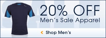 20% off Mens sale apparel