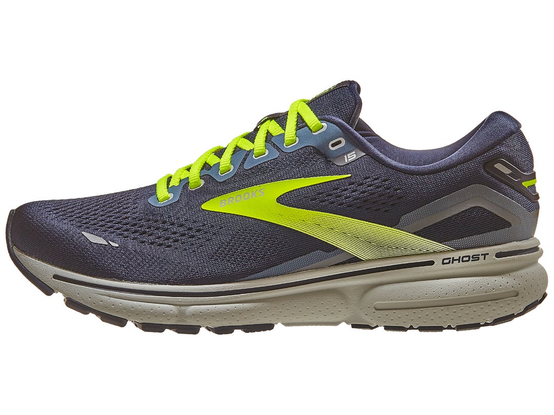 Brooks Ghost 15 Men's Shoes Peacoat/Nightlife/Grey | Running Warehouse