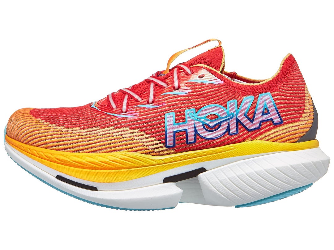 HOKA Cielo X1 Unisex Shoes Cerise/Solar Flare Running Warehouse