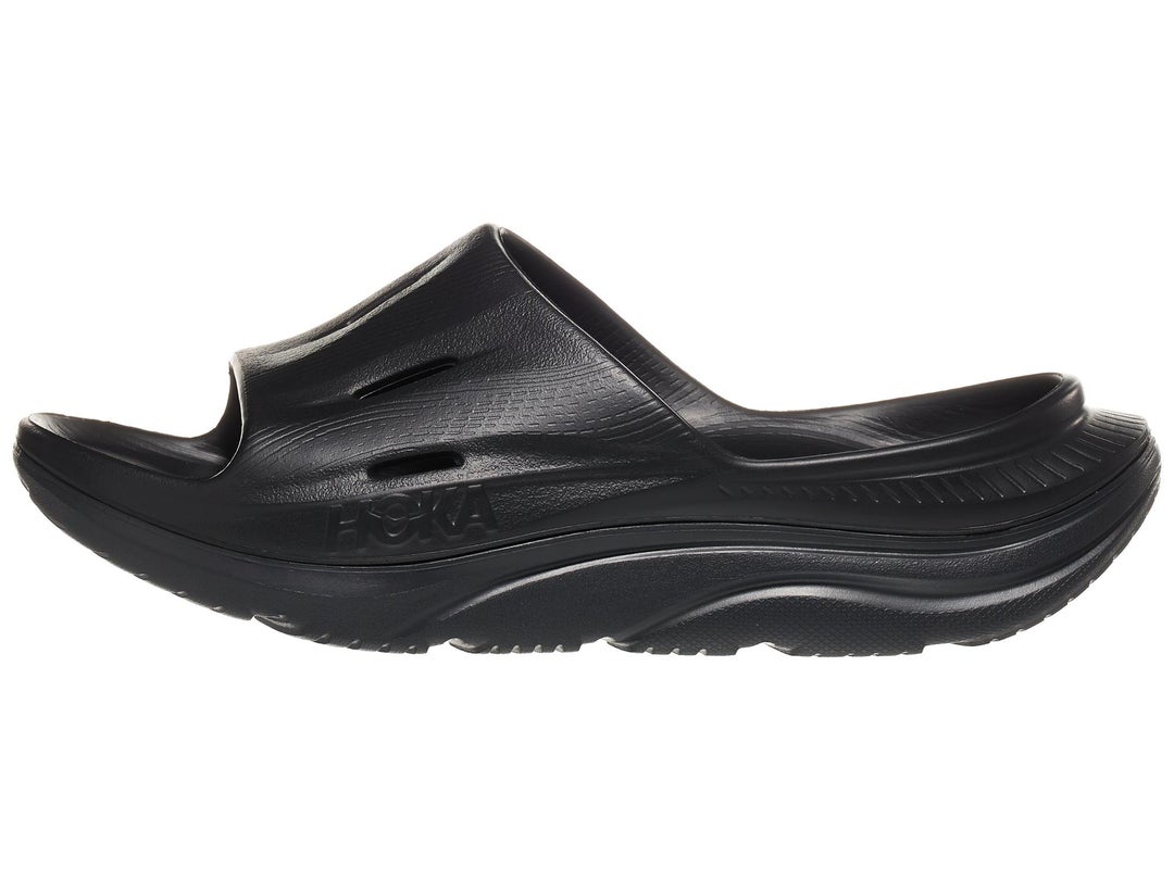 HOKA Ora Recovery Slide 3 Unisex Black/Black | Running Warehouse