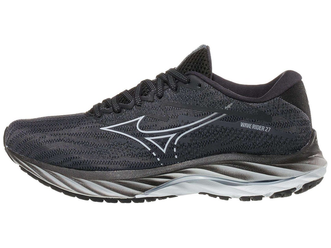 Mizuno Wave Rider 27 Women's Shoes Ebony/Snowcrest | Running Warehouse