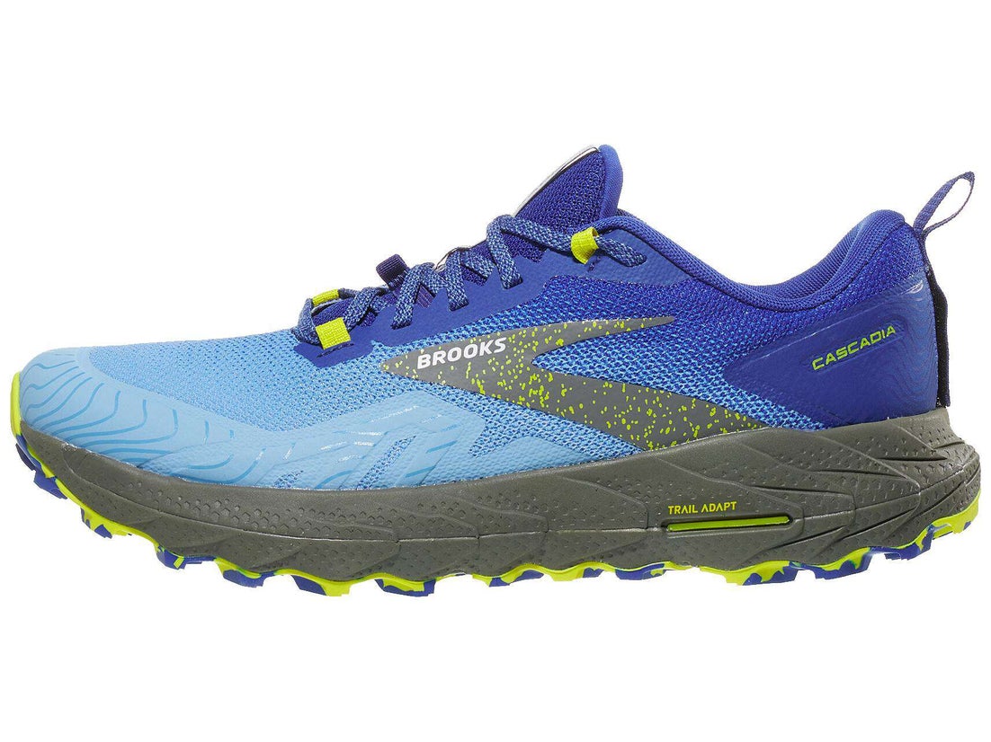 Brooks Cascadia 17 Men's Shoes Blue/Surf/Sulpher | Running Warehouse
