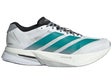 adidas adizero Boston 13 Men's Shoes White/Pure Teal/Gr