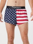 ChicknLegs Men's USA Flag 2" Split Shorts