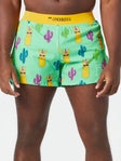 ChicknLegs Men's Green Llamas 4" Half Split Shorts