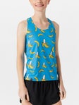 ChicknLegs Women's Blue Bananas Performance Singlet