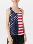 ChicknLegs Women's USA Flag Performance Singlet