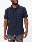 rabbit Men's High Country Short Sleeve Shirt Blue Plaid