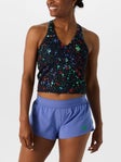 rabbit Women's Go Time Stretch Limo Splatter Crop Top