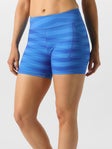 rabbit Women's Speed Leggy 4" Short Azure Blue Stripe
