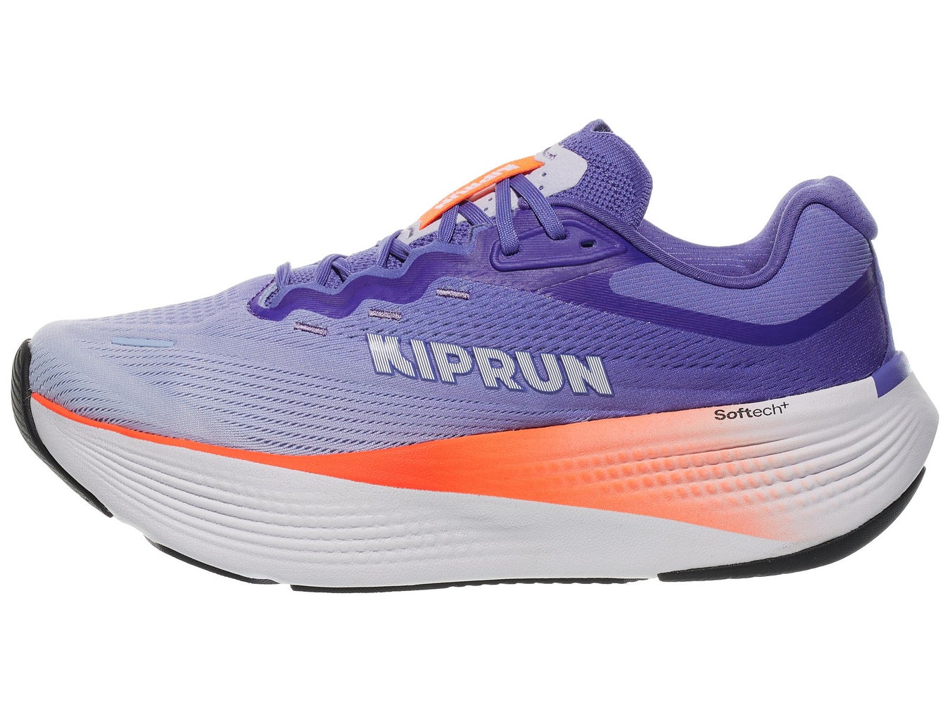 Men's Kipride max in a purple color with orange accent on the midsole