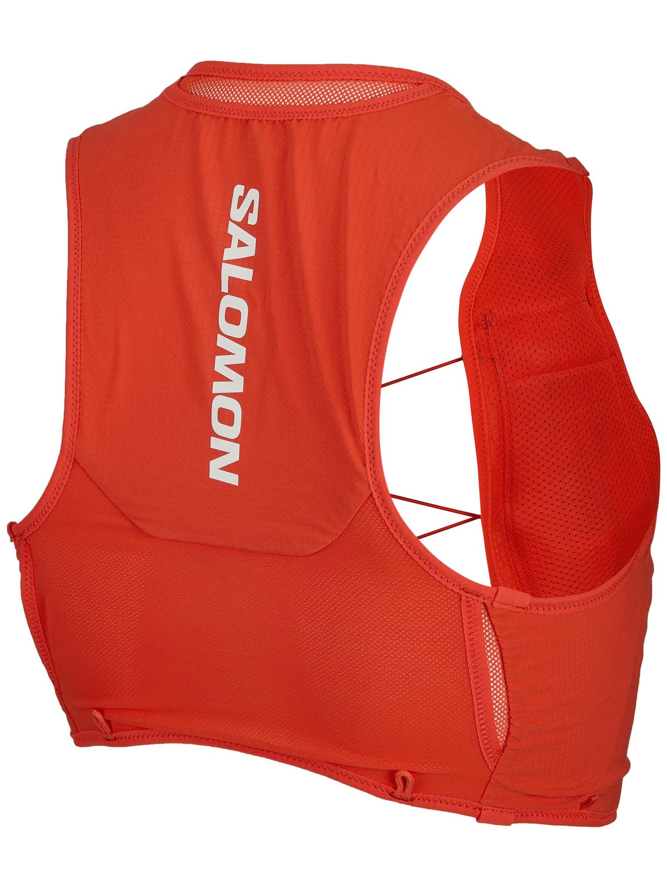 Back view of Salomon S/Lab Sense 6 Set Pack in fiery red color