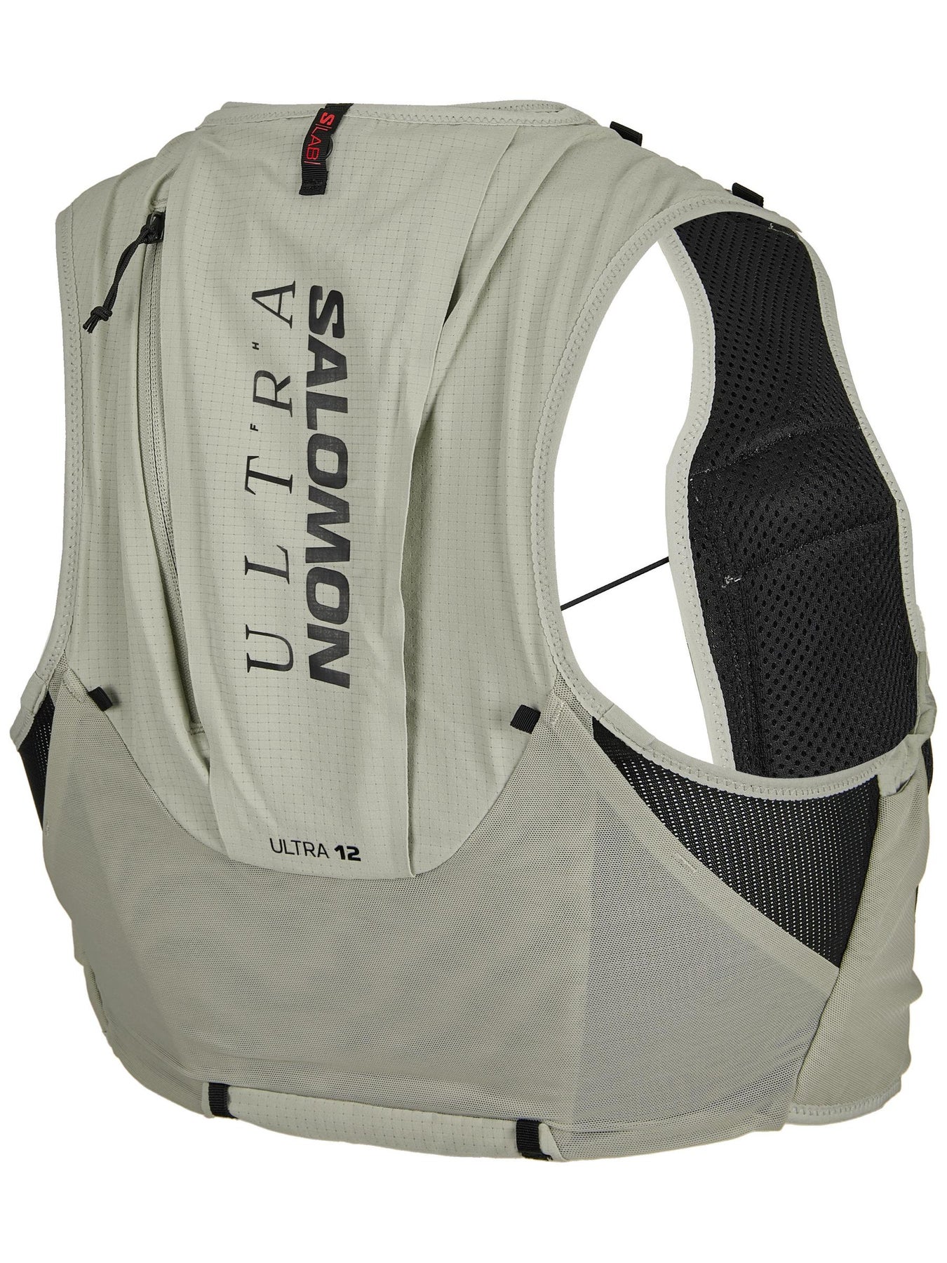 Back view of Salomon S/Lab Ultra 10 Set Pack in Vanilla Ice color