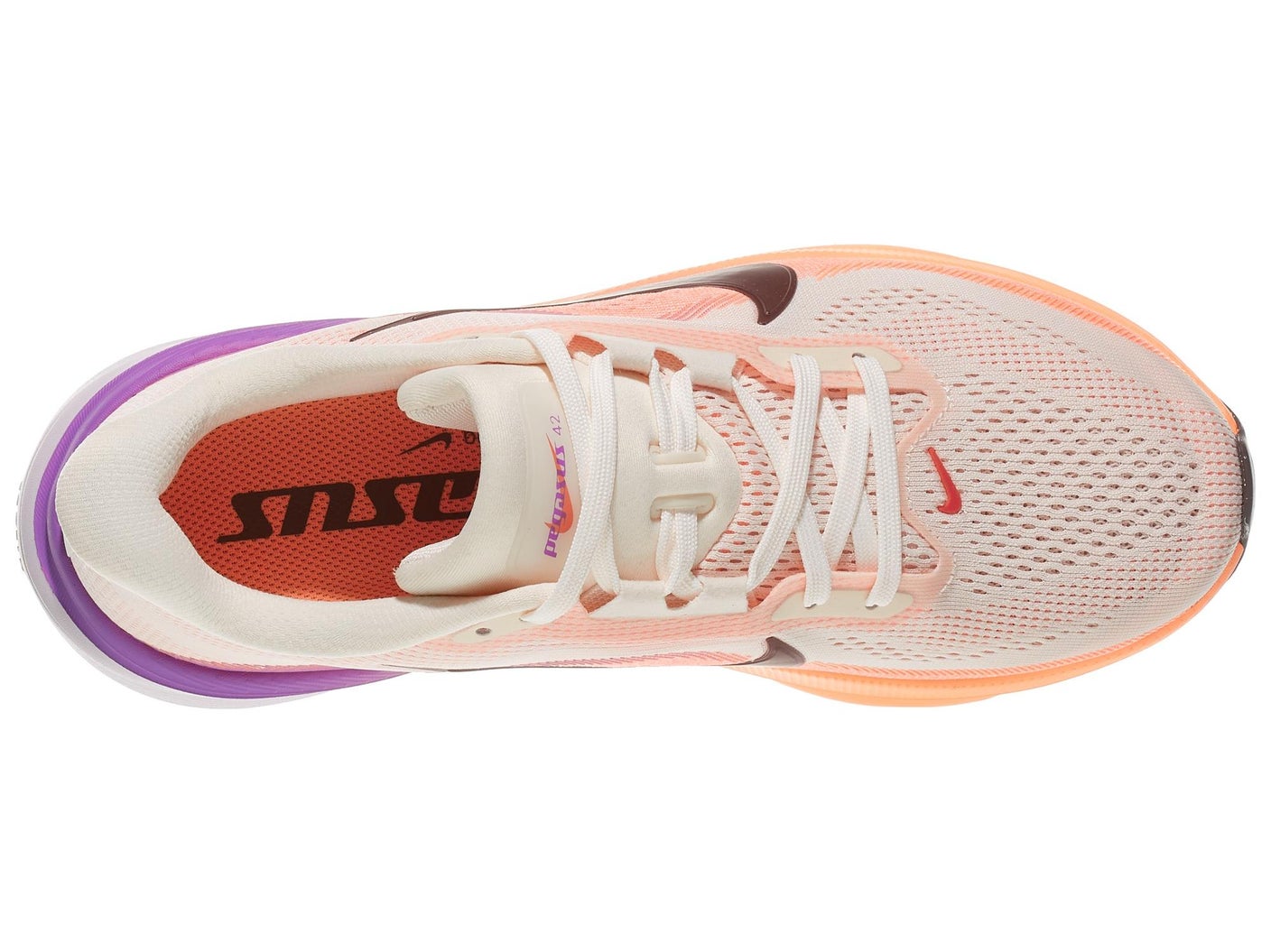 Overhead view of the Nike Pegasus 42 running shoe