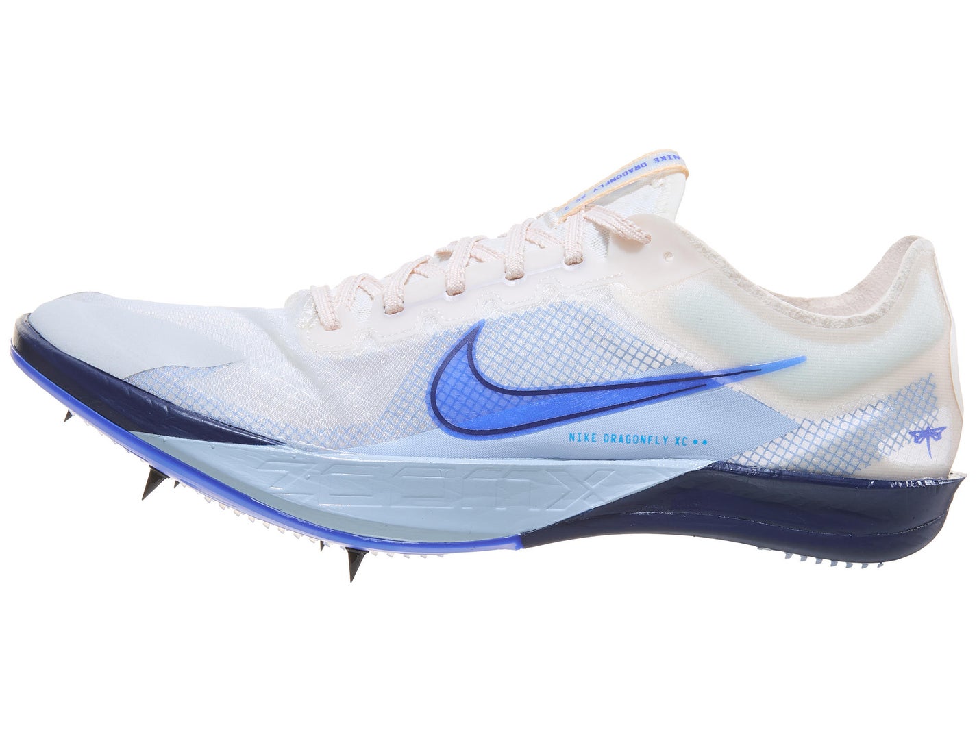 Nike ZoomX Dragonfly XC 2 left shoe facing left orange