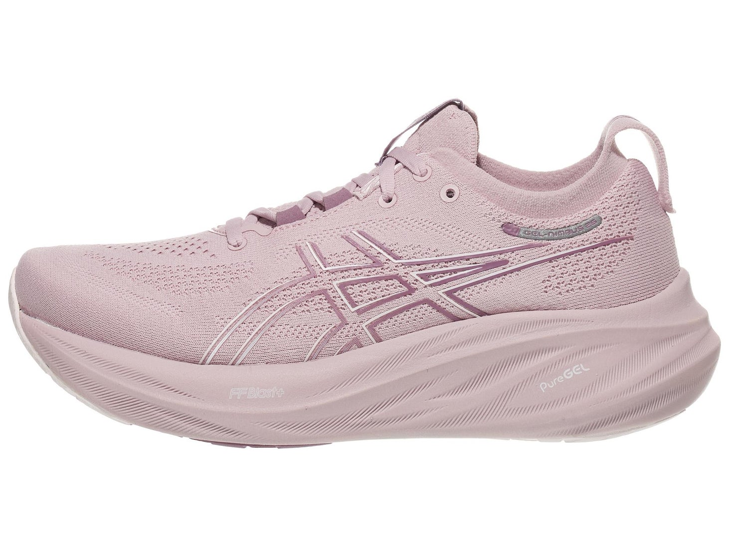 ASICS Gel Nimbus 26 in watershed rose/light pink color