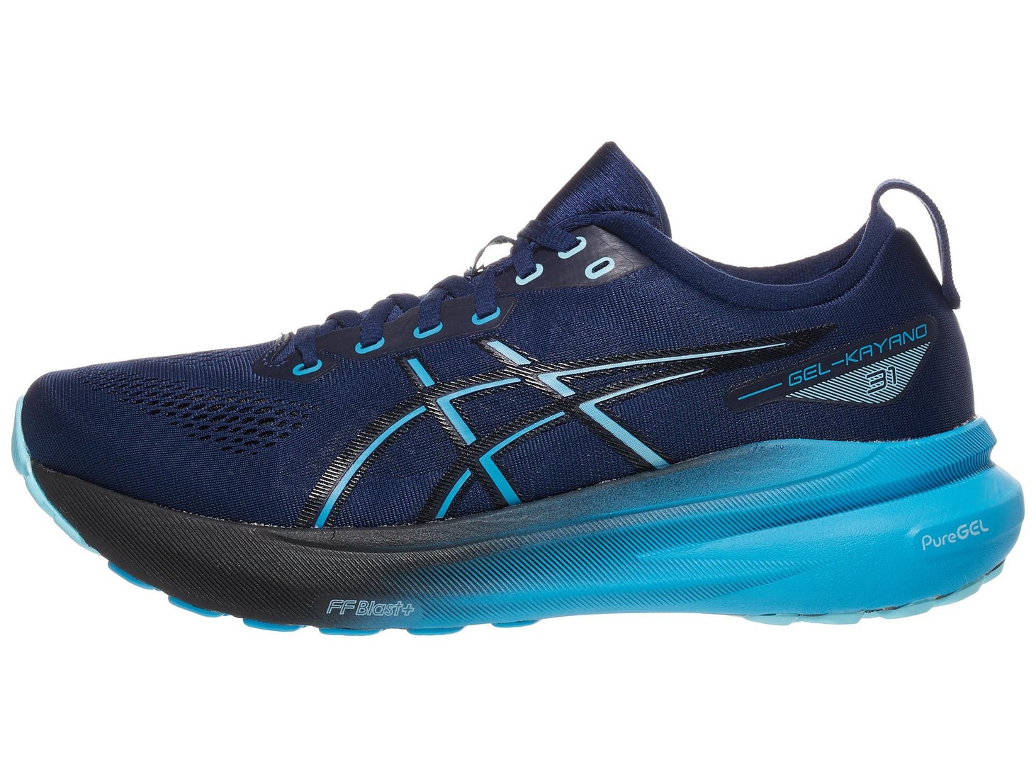 ASICS Gel Kayano 31 Men's Shoes Blue Expanse/Aqua Running Warehouse