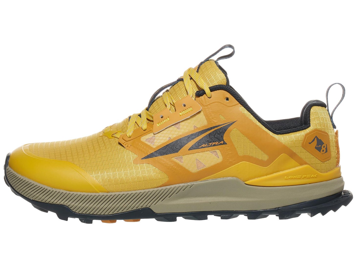Altra Lone Peak 8 Men's Shoes Yellow Running Warehouse