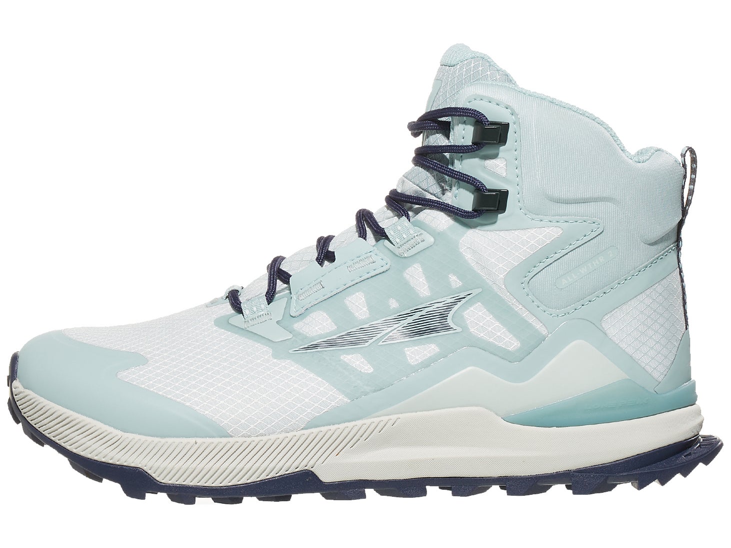 Altra Lone Peak ALLWTHR Mid 2 Women's Shoes Light Blue Running Warehouse