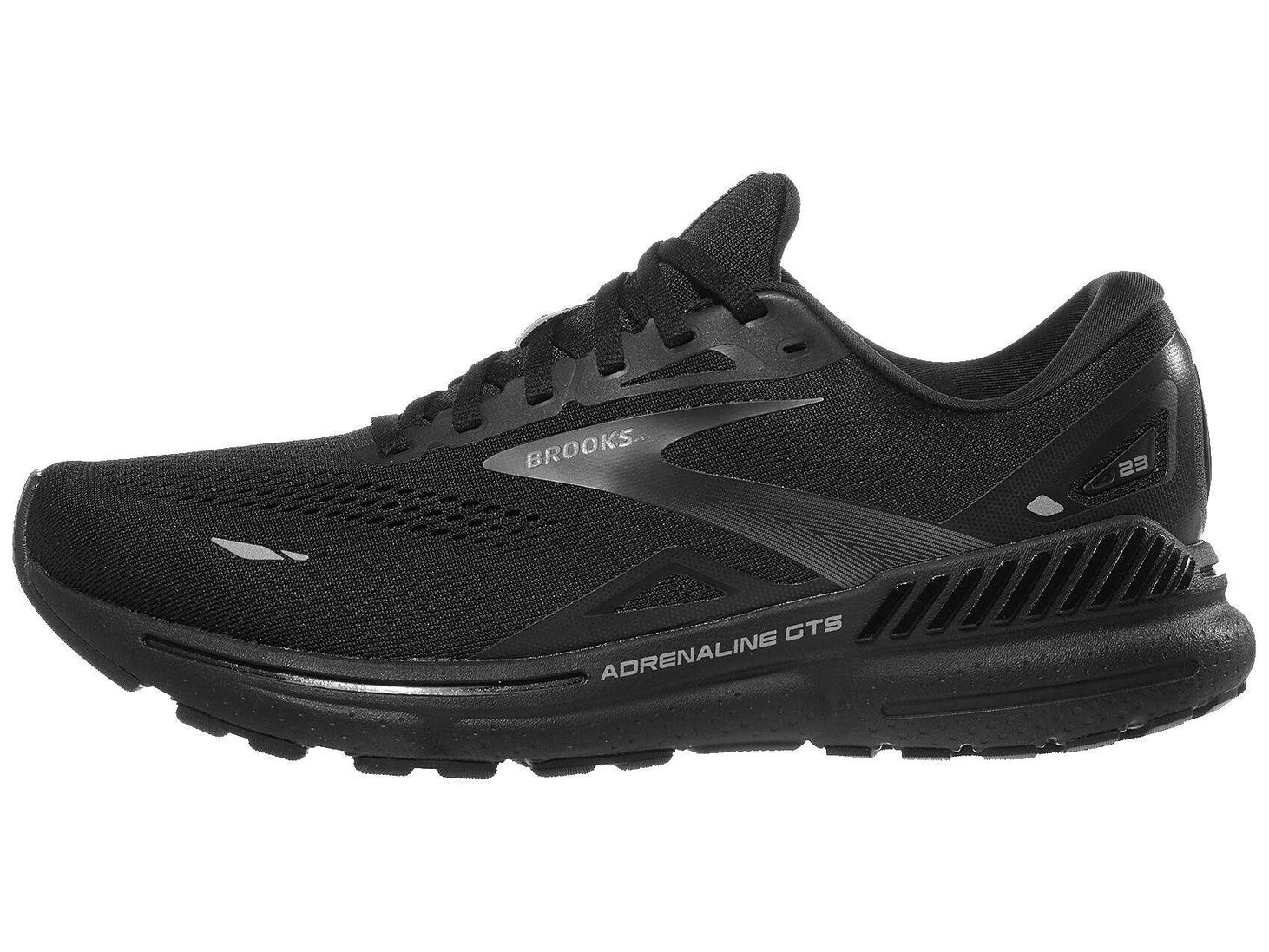Brooks Adrenaline GTS 23 Men's Shoes Black/Black/Ebony Running Warehouse