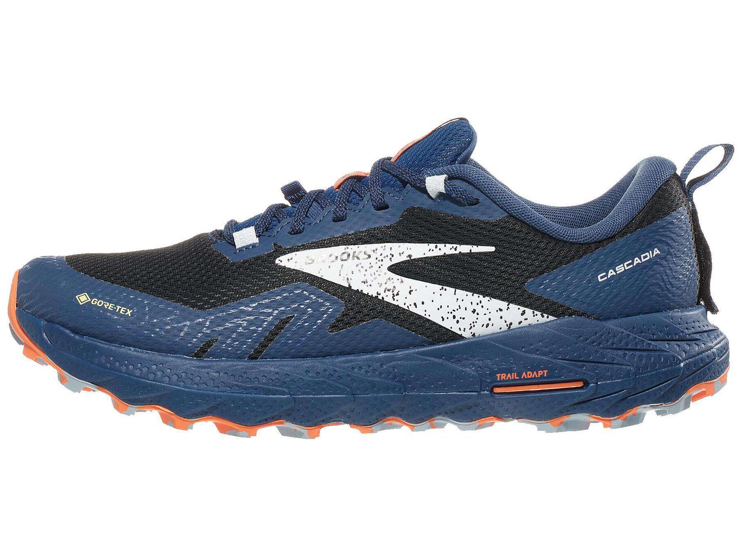 Brooks Cascadia 17 GTX Men's Shoes Black/Blue/Firecrack | Running Warehouse