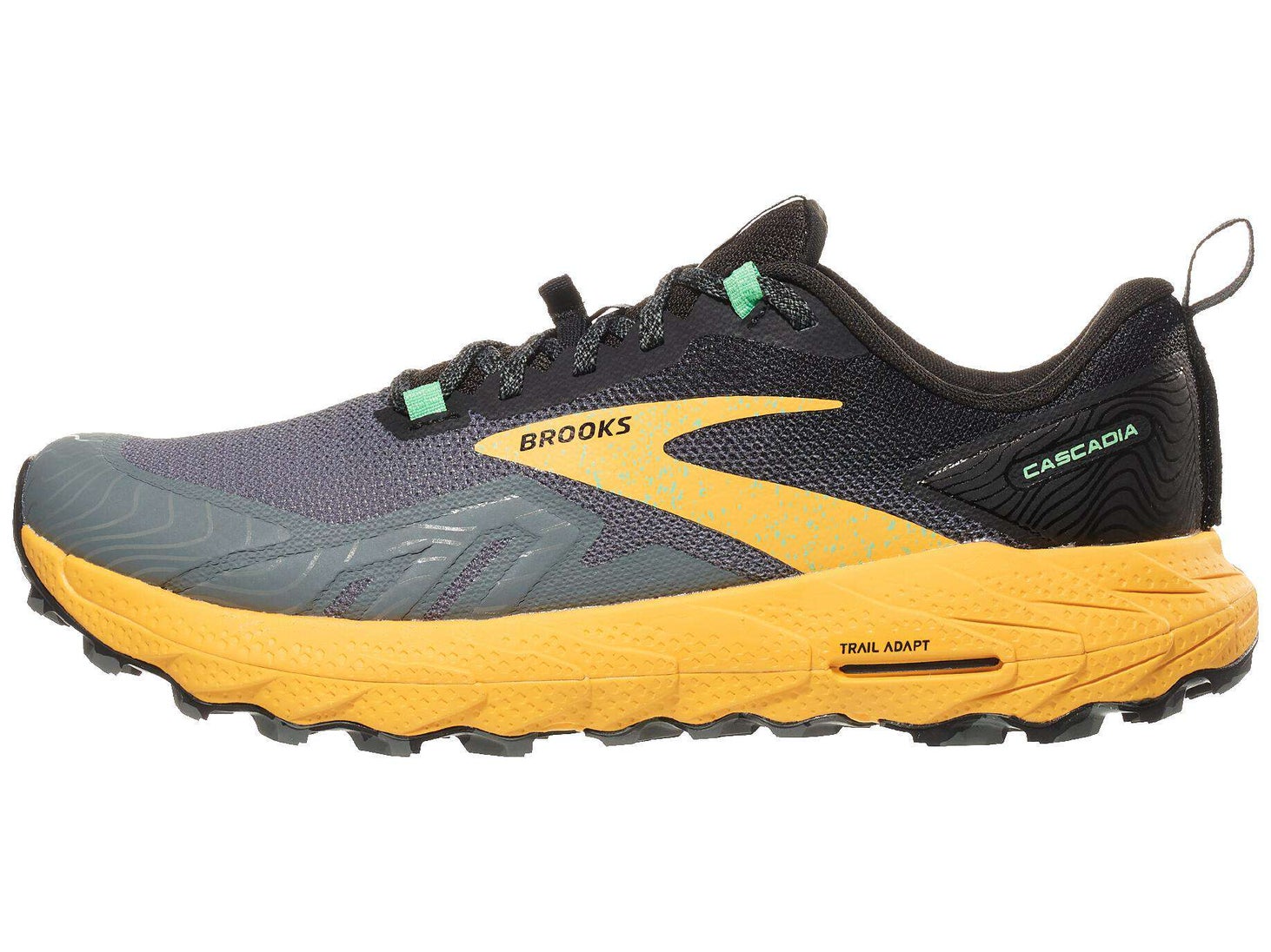 Brooks Cascadia 17 Men's Shoes Lemon Chrome/Sedona Sage | Running Warehouse