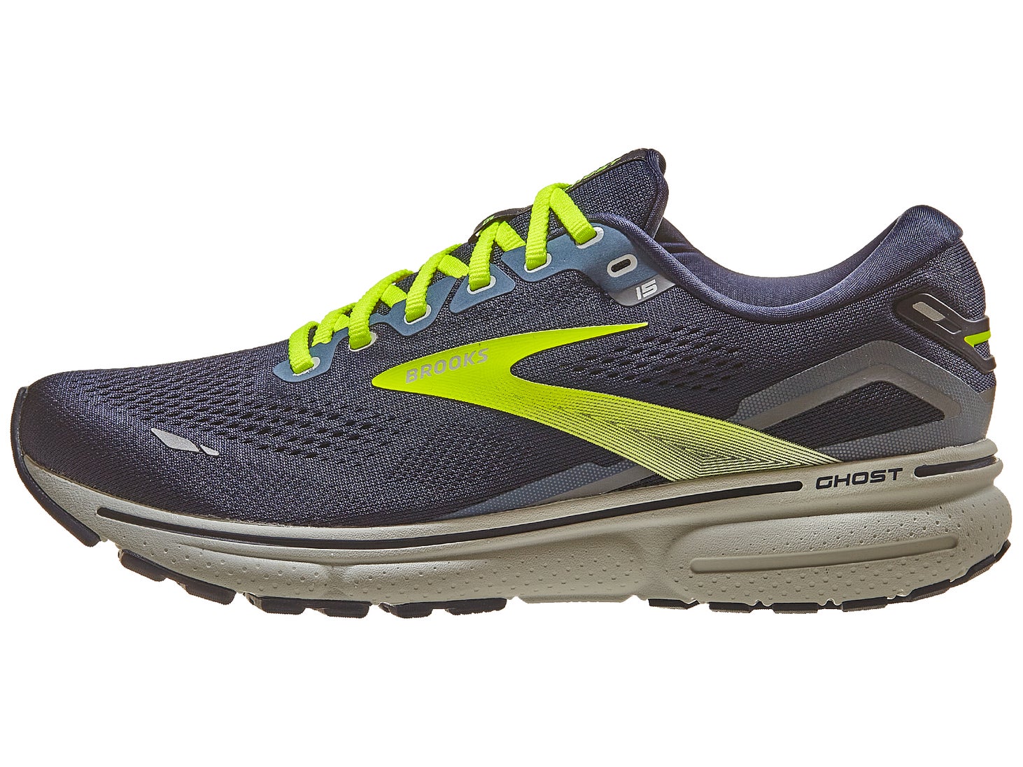 Brooks Ghost 15 Men's Shoes Peacoat/Nightlife/Grey | Running Warehouse