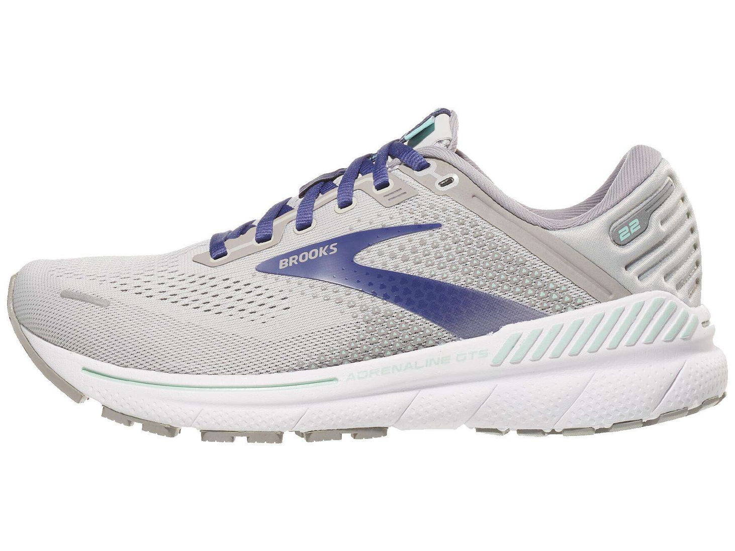 Brooks Adrenaline GTS 22 Women's Shoes Alloy/Blue/Green Running Warehouse
