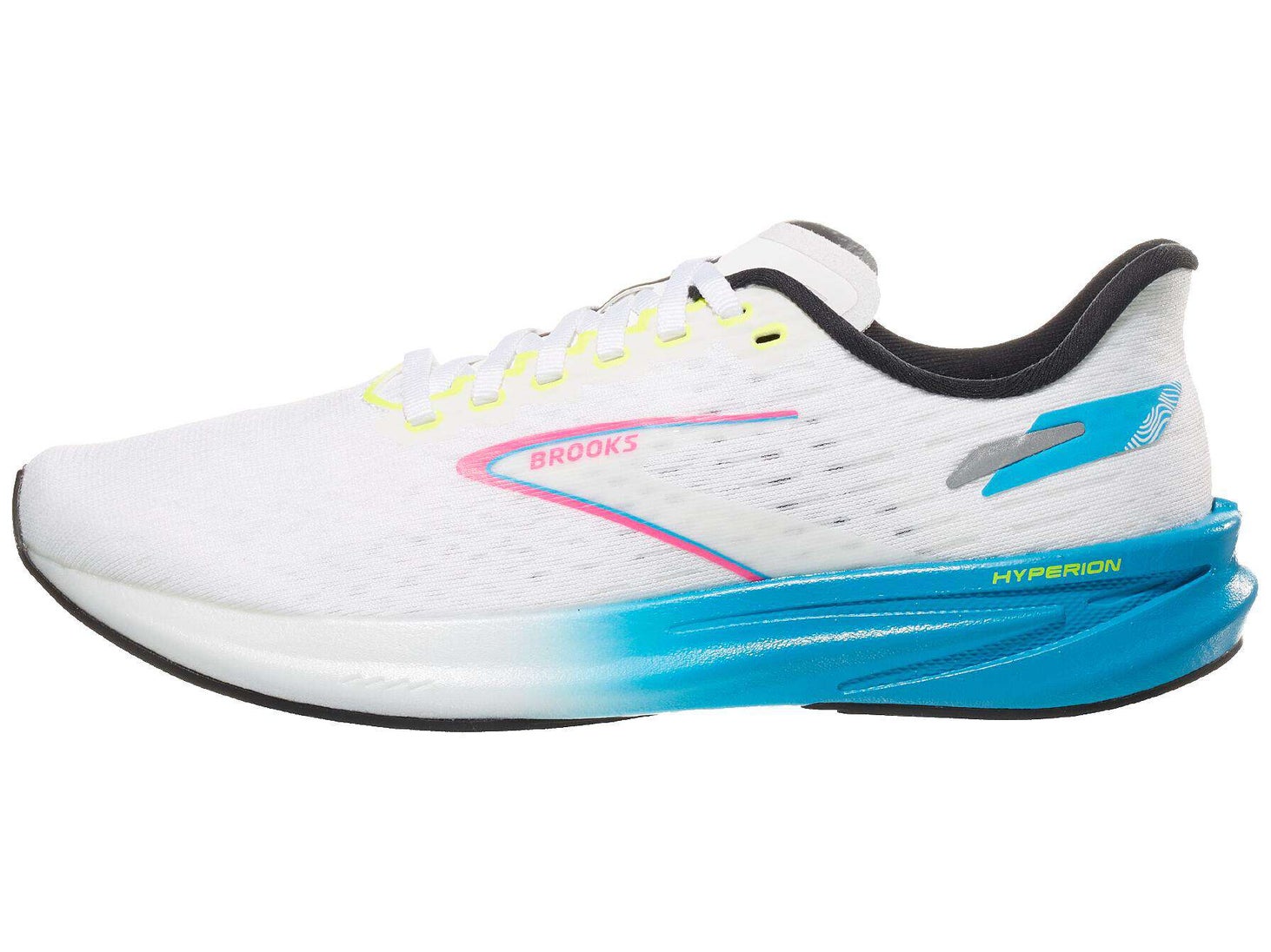 Brooks Hyperion Men's Shoes White/Blue/Pink | Running Warehouse