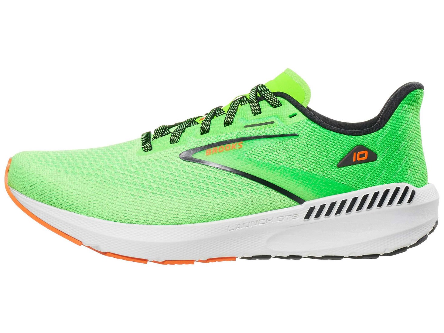 Brooks Launch GTS 10 Men's Shoes Green/Orange/White Running Warehouse