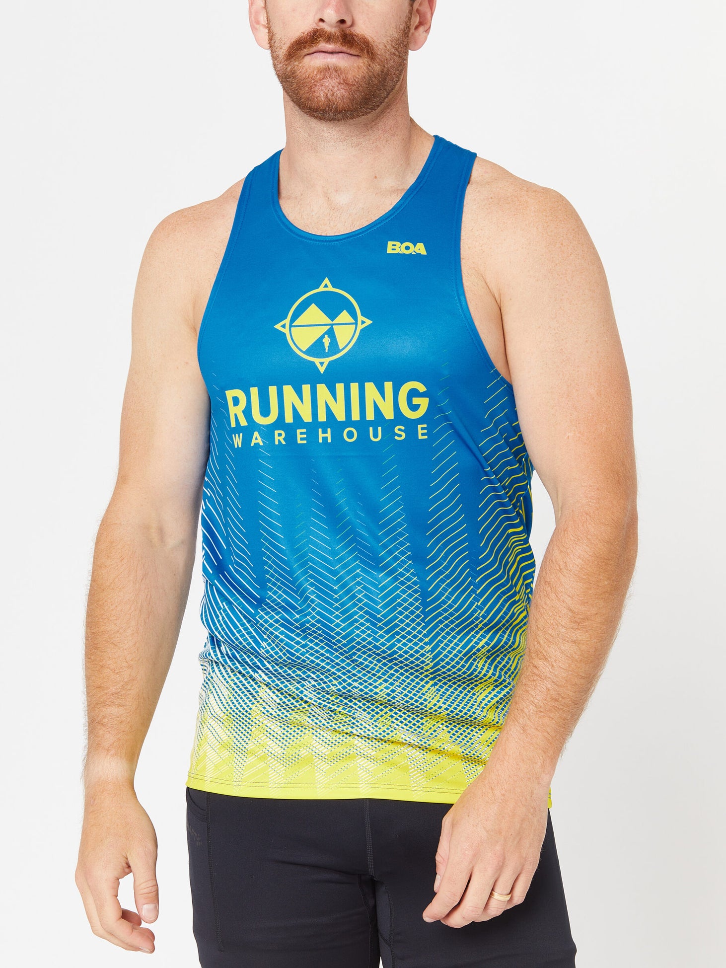 BOA Men's Running Warehouse Singlet Running Warehouse