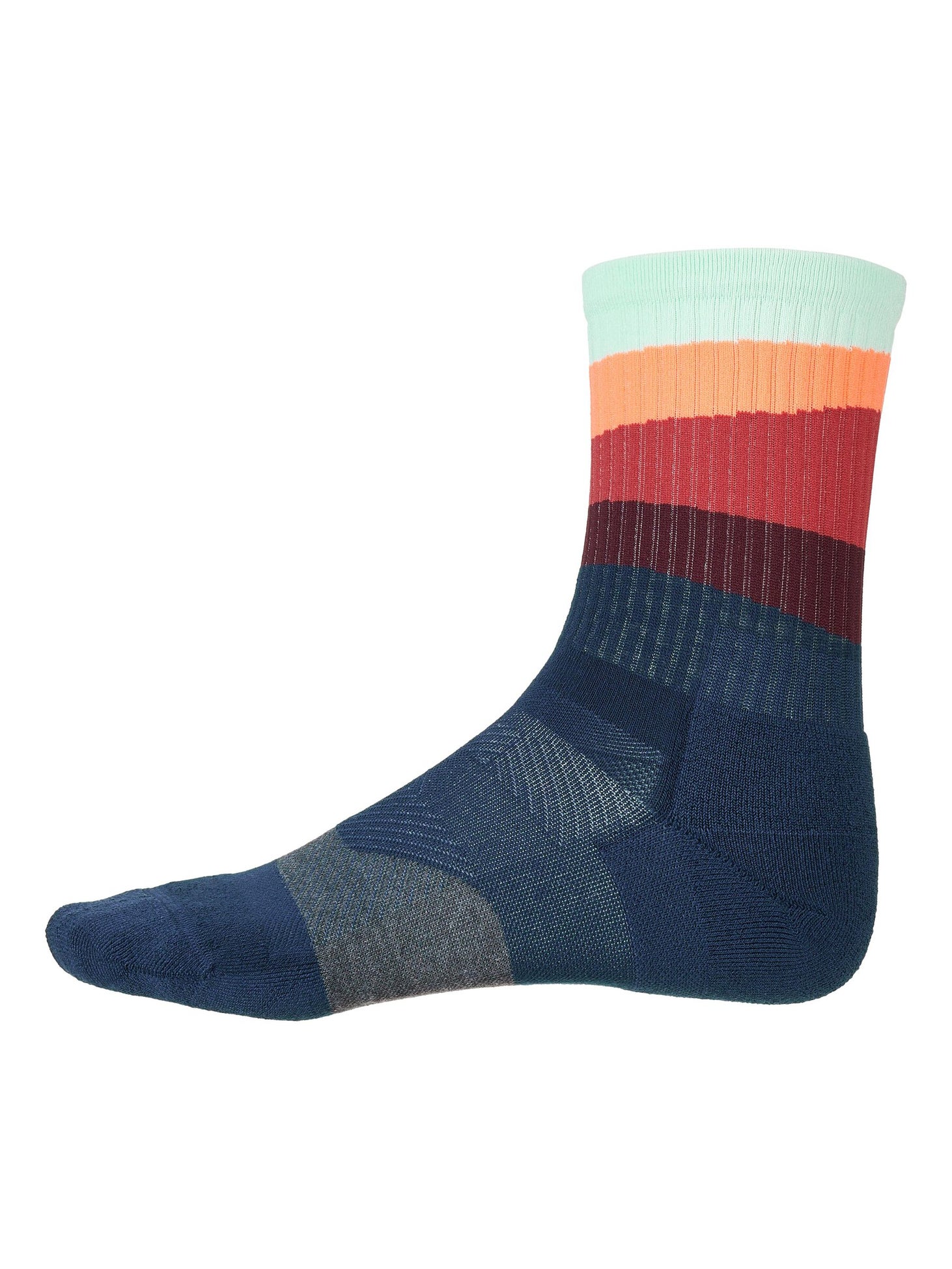 Feetures Trail Max Cushion Mini Crew Socks Ascent Running Warehouse