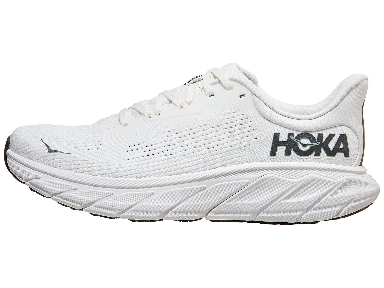 HOKA Arahi 7 Men's Shoes Blanc De Blanc/Steel Wool | Running Warehouse