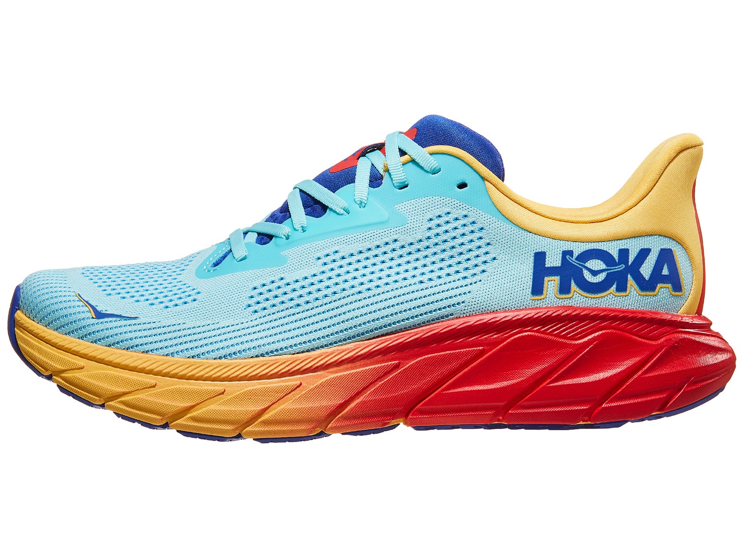 HOKA Arahi 7 Men's Shoes Cloudless/Poppy | Running Warehouse