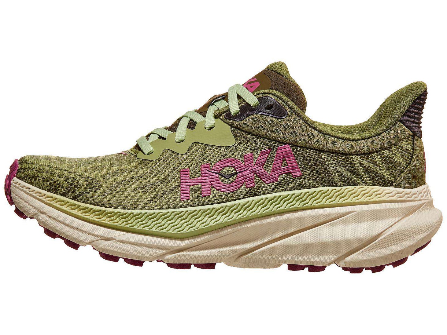 HOKA Challenger 7 Women's Shoes Forest Floor/Beet Root Running Warehouse