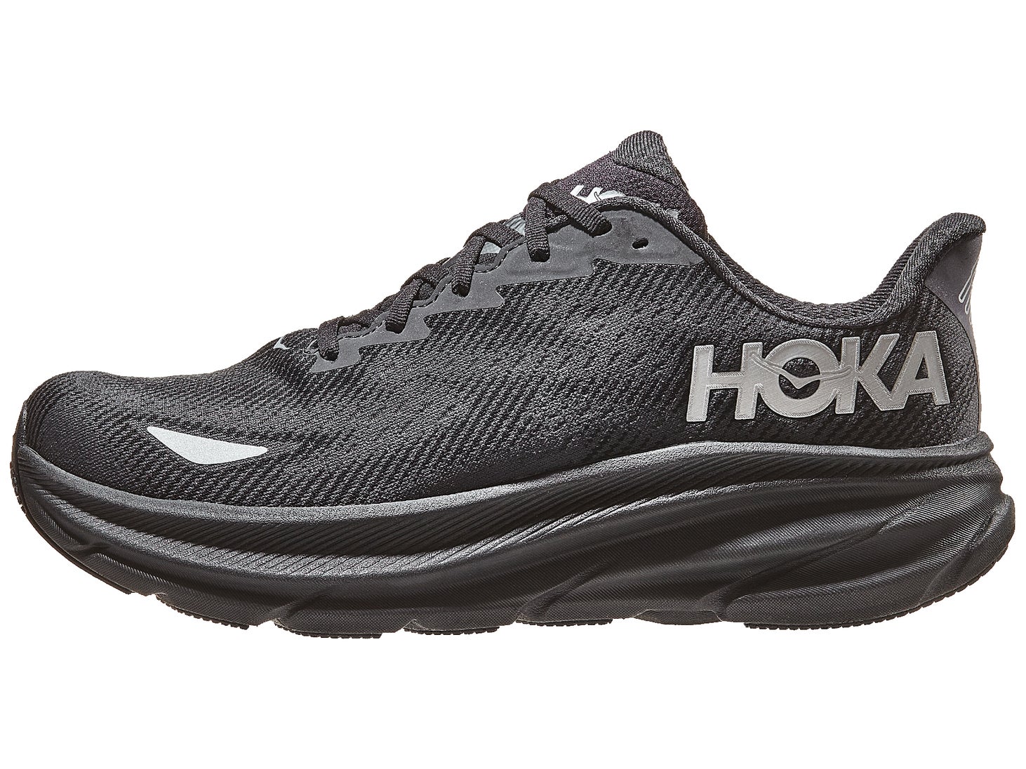 HOKA Clifton 9 GTX Men's Shoes Black/Black Running Warehouse