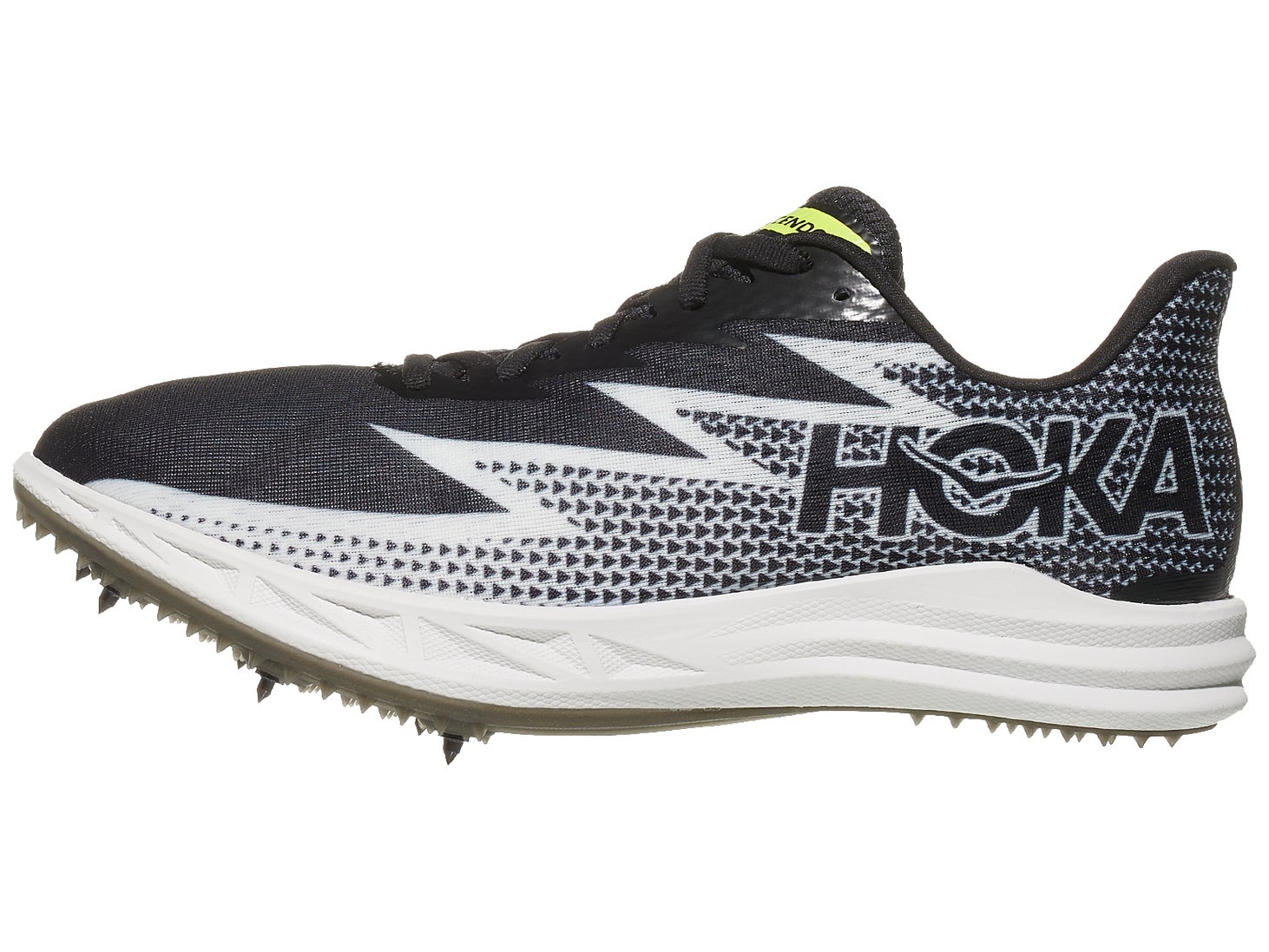 HOKA Crescendo MD Spikes Unisex Black/White Running Warehouse