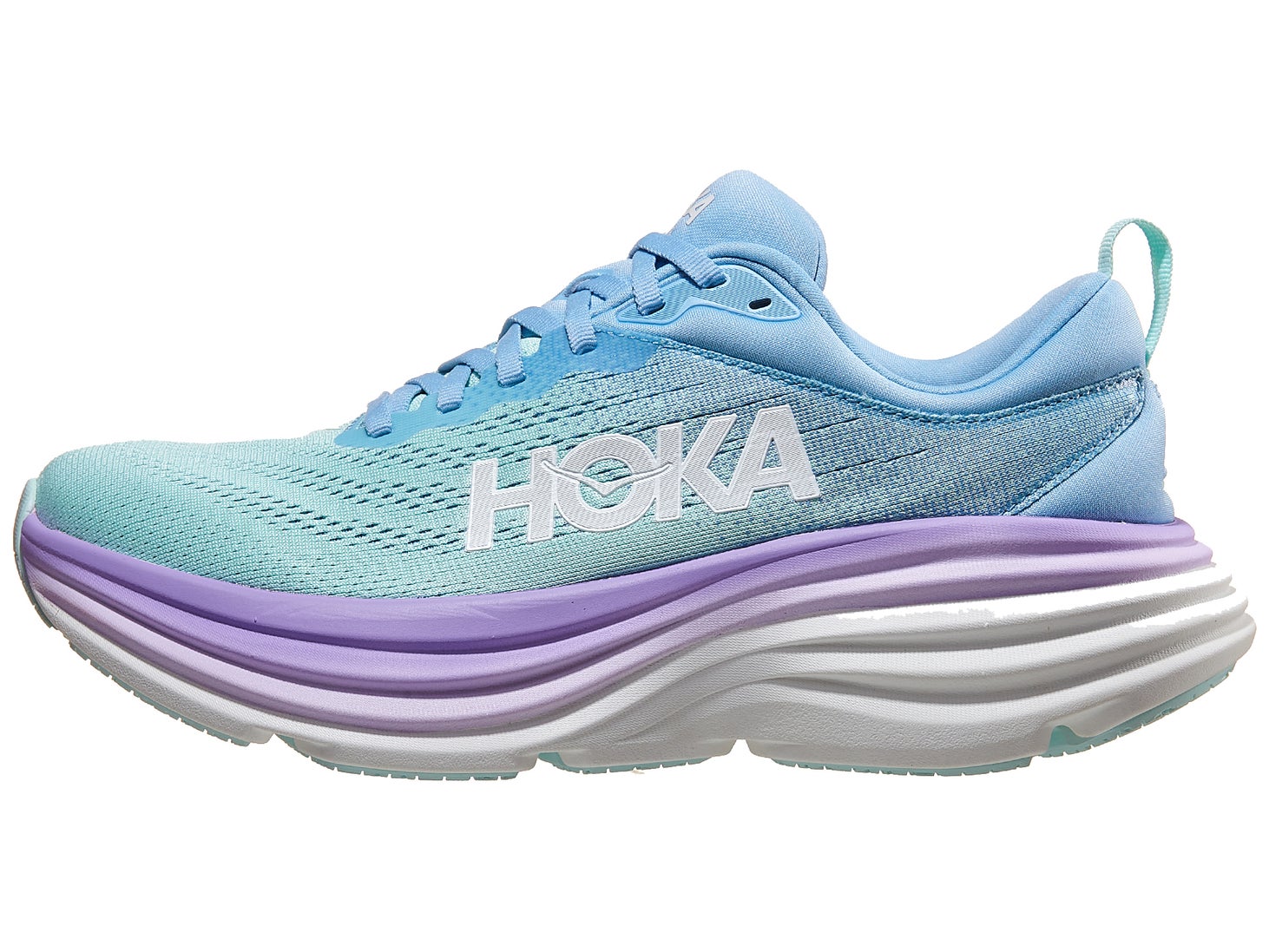 HOKA Bondi 8 Women's Shoes Airy Blue/Sunlit Ocean | Running Warehouse