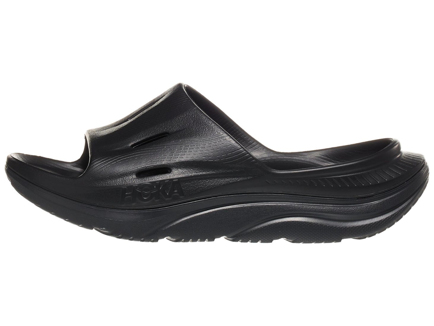 HOKA Ora Recovery Slide 3 Unisex Black/Black Running Warehouse