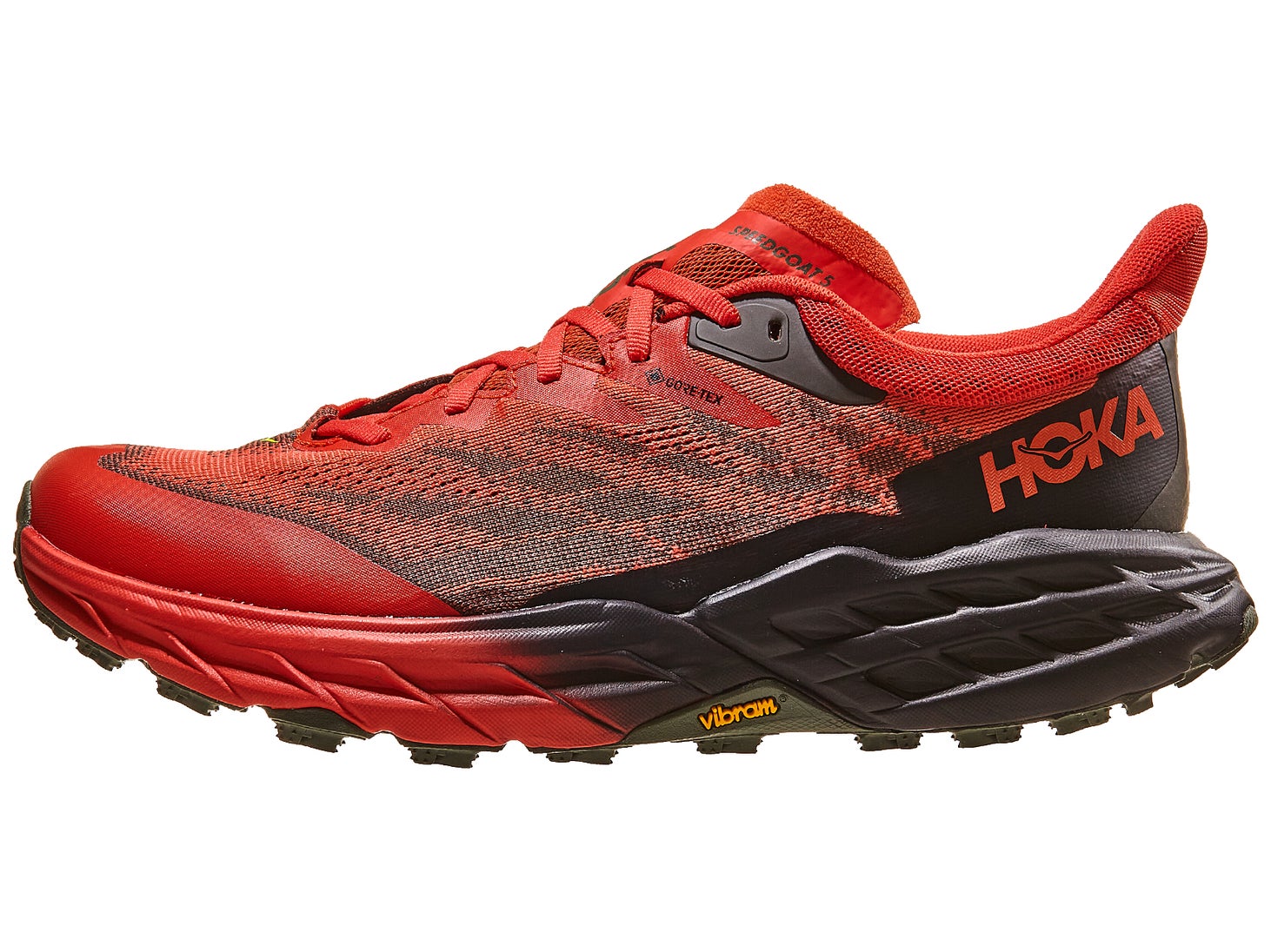 HOKA Speedgoat 5 GTX Men's Shoes Fiesta/Thyme | Running Warehouse