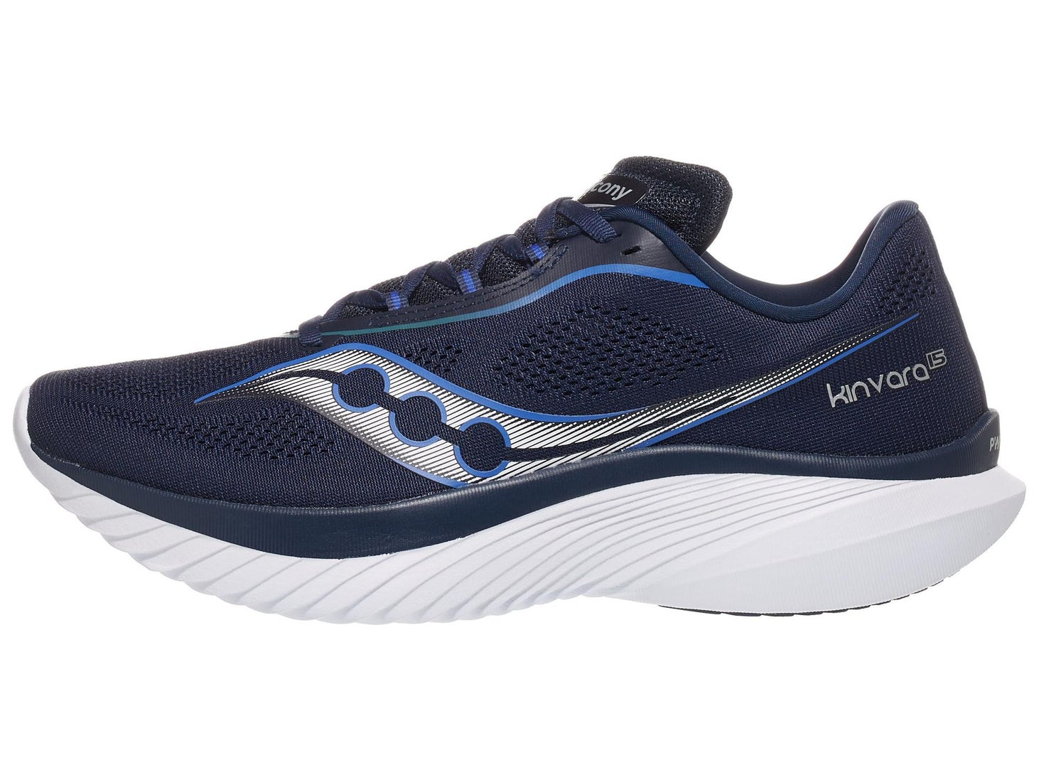 Saucony Kinvara 15 Men's Shoes Navy/White | Running Warehouse