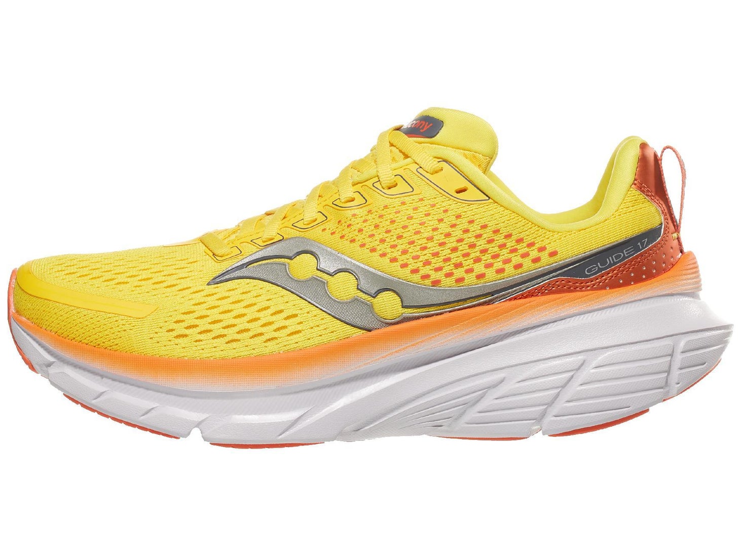 Saucony Guide in pepper, canary (yellow) color