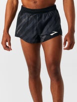 Brooks Men's Elite Black Zag 3" Split Short