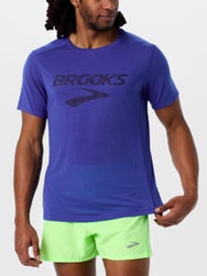 Brooks Men's Brooks Logo Distance Short Sleeve 3.0