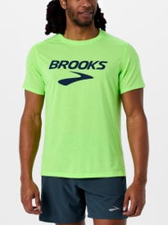 Brooks Men's Brooks Logo Distance Short Sleeve 3.0