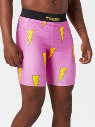 ChicknLegs Men's Pink Bolts 8" Half Tight