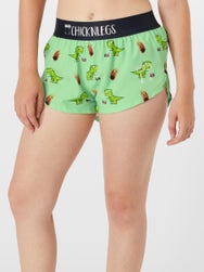 ChicknLegs Women's Dino-Sore 1.5" Split Shorts