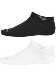 Drymax Run Hyper Thin Mini Crew Socks BK/WH